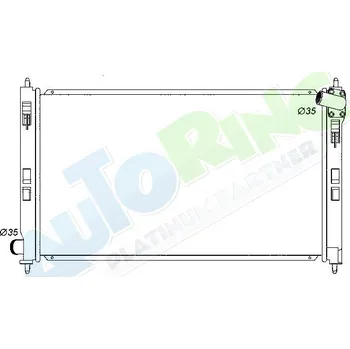 Chladič motoru Chladič vody MITSUBISHI Outlander (CW0) 02.07-09.09 LP.0000.1624.57-171783 - DOPRAVA ZDARMA