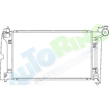 Chladič motoru Chladič vody TOYOTA Corolla (E12) 2004-02.07 LP.0000.1707.17-189492 - DOPRAVA ZDARMA