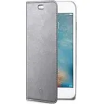Celly Air pouzdro typu kniha, PU kůže, pro iPhone 7, stříbrné