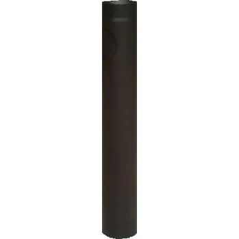Kouřovod ABX roura s čistícím otvorem 1m / 150mm (síla 1,5mm) - černá