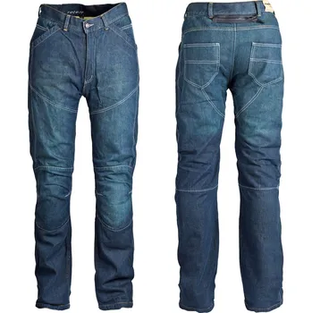 Moto kalhoty Roleff Kevlar Aramid modré