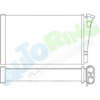 Výměník tepla Radiátor topení OPEL Omega B 1994-08.99 LP.0000.1977.13-205797 - DOPRAVA ZDARMA