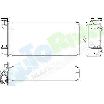 Výměník tepla Radiátor topení BMW 3 (E30) 1983-1994 LP.0000.2009.88-211731 - DOPRAVA ZDARMA