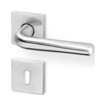 Dveřní kování Dveřní kování SIRA SlideBloc light R HR nerez PK (Dveřní rozetové kování SIRA SlideBloc light R HR nerez PK , vhodná pro interiér, pro dozický (obyčejný), cylindrický (fab) zámek, nebo s uzamykací páčkou na WC.)