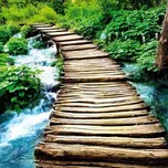 Dimex Fototapeta na podlahu - Dřevěná…