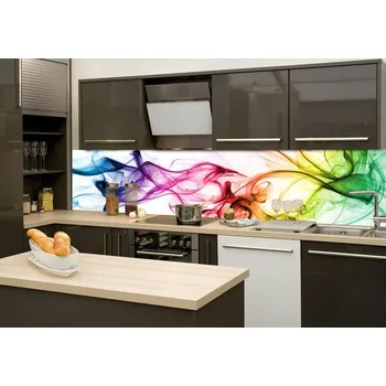 Fototapeta DIMEX KI-260-073 Fototapeta do kuchyně - Barevný kouř 260 x 60 cm