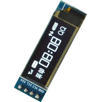 Vývojová deska IIC I2C OLED displej pro IOT Arduino Raspbery 0.91" - Bílý, 128 x 32 3,3V 5V