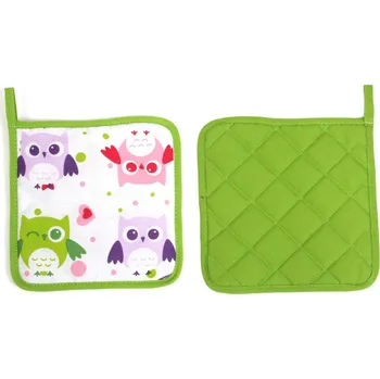 Chňapka Chňapka "GREEN OWLS-square" 18x18cm
