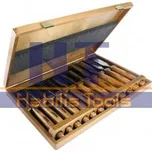 SADA řezbářských dlát NAREX PROFI - 12 ks (dřevěná krabice)