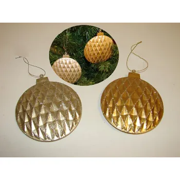 Závěsná dekorace "BALL metal" 11cm/2b.