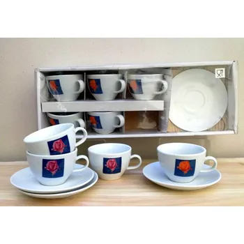 Čajová souprava Kávová sada "ROSA" pro 6os. 150ml/2b.