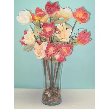 umělá květina Umělá kytka magnolia 70cm/3b.