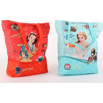 Nákupní taška Nákupní taška "VINTAGE GIRL" 38x41x10/2d