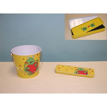 Penál Plechový penál "ŽÁBA" 18x6cm