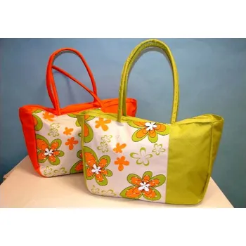 Plážová taška Plážová taška "orange&green" 66x19x36/2b