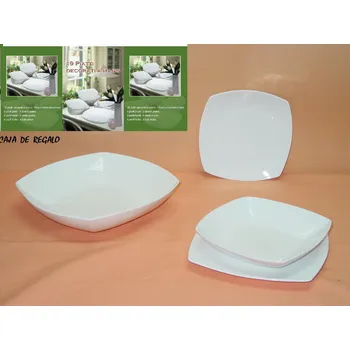 Talíř 19ti dílná sada talířů "square"