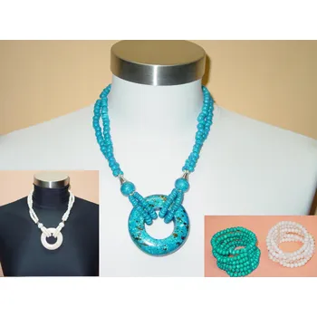 Náhrdelník Náhrdelník "blue&white"/2b.