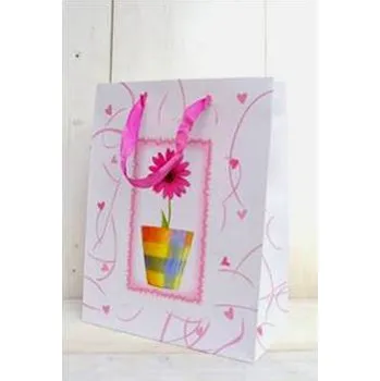 Dárková taška Dárková taška velká "GERBERA" 33x26x12cm