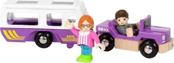 Brio Souprava auto s vagónem autíčko Brio Souprava auto s vagónem