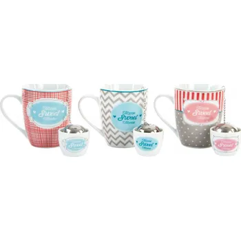 Čajová souprava Čajový set se sítkem "SWEET" 280CC/3dr.