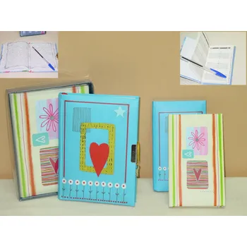 Zápisník Deník 150 listů "HEART LINE" 18x13x2/2dr