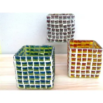 Svícen Svícen "PATCHWORK-square" 8x7/3b.