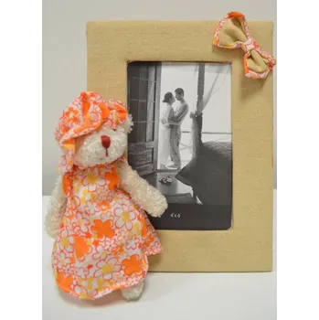 Rám na obraz Fotorámeček "MEDVÍDEK" 10x15cm/textil