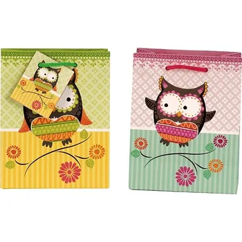 Dárková taška Dárková taška "FUNNY OWLS" 11x6x14/2dr.