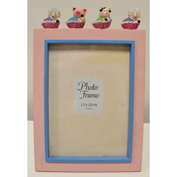 Rám na obraz Fotorámeček "ZVÍŘÁTKA v KOŠÍKU" 13x18cm