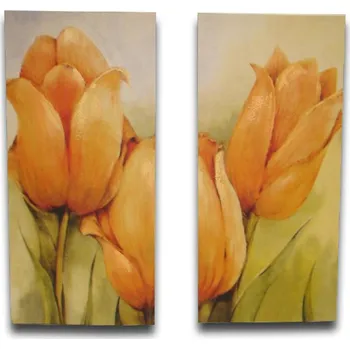 Obraz Obraz "TULIPS-DIPTYCH" 38x81x3/2dr.