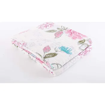 Přehoz na lůžko Přehoz "PINK&BLUE FLOWER" 180x260/285gr.