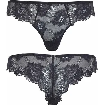 Kalhotky Lormar Brazilky Prestige černá