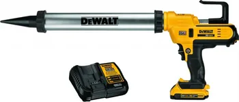 Vytlačovací pistole DeWALT DCE580D1 + aku 2,0 Ah, nabíječka