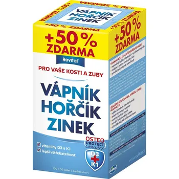 Revital vápník + hořčík + zinek +…
