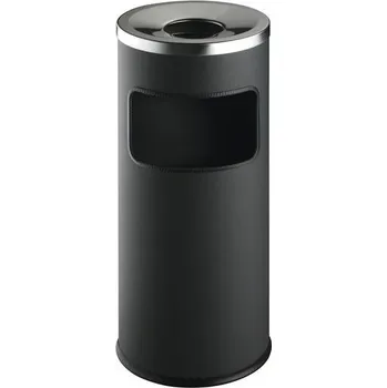 Odpadkový koš DURABLE Odpadkový koš SAFE kulatý s popelníkem antracitový