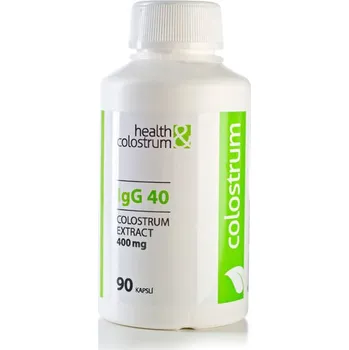 Health & Colostrum IgG 40 400 mg, 90 cps.