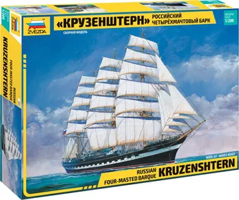 Plastikový model Zvezda plachetnice Kruzenshtern 1:200