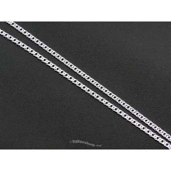 Řetízek Stříbrný řetízek plochý 45cm Ag 925/1000 cca 5,7g