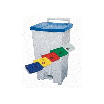 Odpadkový koš Mobilní odpadkový koš Polaris víko - žluté