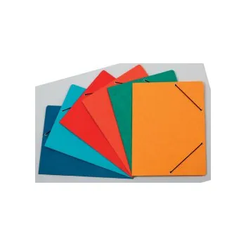 Odkládací mapy prešpánové s gumou s chlopněmi - tmavě modrá