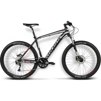 Horské kolo Kross Level R3 black/silver/red matt 2017