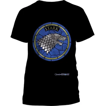 Pánské tričko Pánské tričko Game of Thrones (Hra o trůny) - Stark - modrá