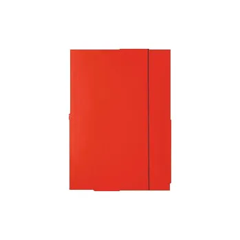 Odkládací mapy kartonové s gumou - červená