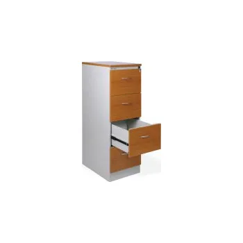 Kartotéka Kartotéky kovové / čelo ze dřeva - RGD 14 CE / 4 zásuvky