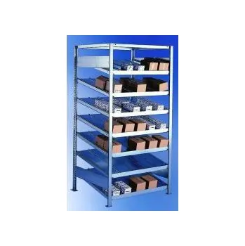 Dílenský regál Spádový regál jednostr. - příst. pole (hl. 500mm)