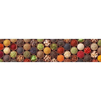 Fototapeta Samolepicí fototapeta na kuchyňskou linku Misky s kořením KI260-075 / Fototapety do kuchyně Dimex (260 x 60 cm)
