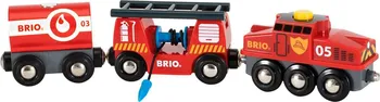Dřevěná hračka Brio Hasičský záchranářský vlak