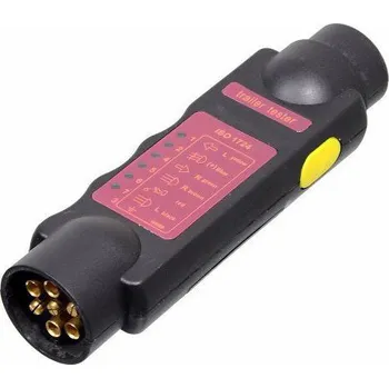 Autoelektronika Tester zásuvek přívěsů (Tester s LED diodami pro ověření všech funkcí osvětlení pro zásuvku tažného zařízení vozidla a pro zástrčku přívěsu. )