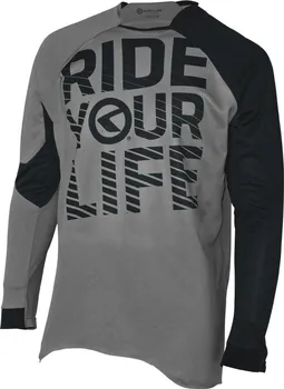 cyklistický dres Kellys Ride Your Life šedý 2016