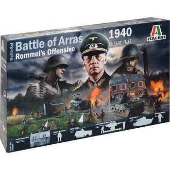 Plastikový model Italeri WWII Battleset Battle of Arras 1940 Rommel's Offensive 1:72